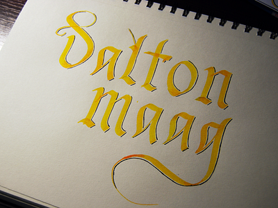 Dalton Maag Blackletter blackletter dalton maag hand made lettering yellow