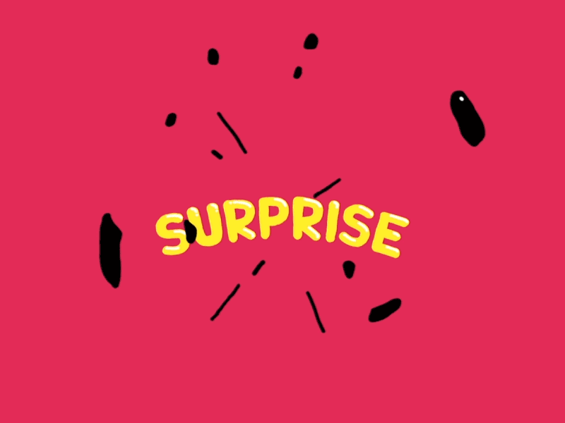 Surprise after effects animation bomb boom illustration lettering