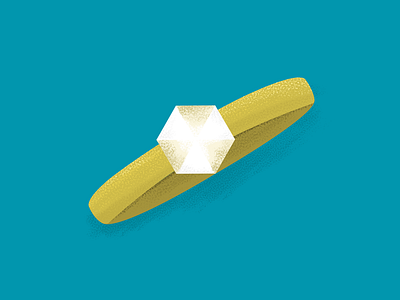 A ring to rule them all diamond gold illustration ring texture
