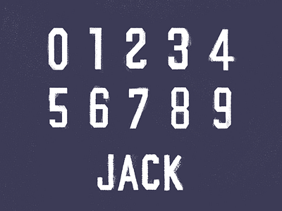 Numbers & Name illustration name numbers sport texture type typography
