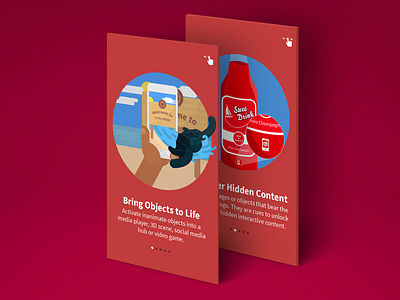 Onboarding Process - Part 1 beach bottle drink illustration onboarding preview red turtle ui ux