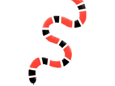 SSSSSSSSnake 36days s 36daysoftype animal coral snake s snake typography