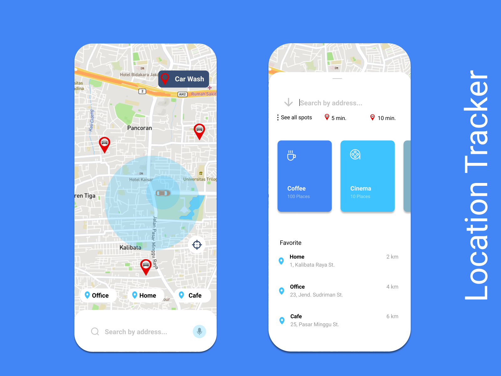 Daily UI #020 Location Tracker by Abdurrabbi Mufid on Dribbble