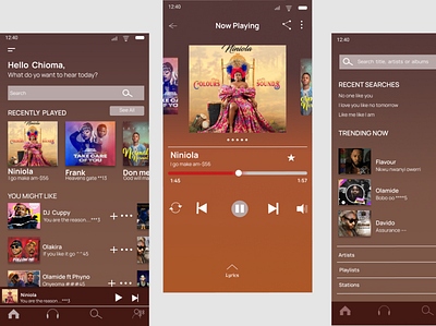 A Music App ui ux