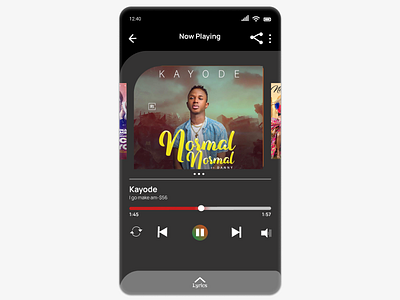 A Music Player #Daily UI Challenge daily ui mobile app music player ui ux