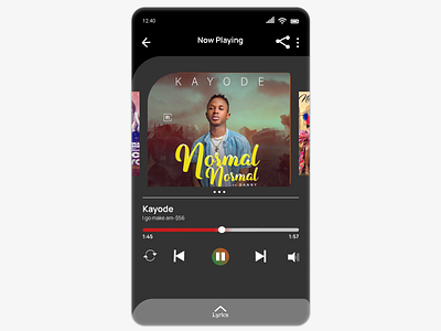 A Music Player #Daily UI Challenge