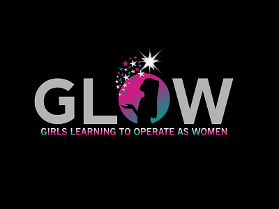 Glow modern logo design afro girls badge branding design flat logo girls institute logo girls learning design girls logo girls school logo glow logo graphic design illustration logo logo design minimal logo modern logo stars logo ui ux vector