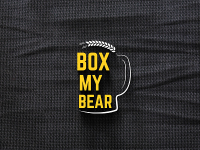 BOX MY BEAR logo design badge bear bear logo bear minimal logo bear modern logo branding creative bear logo design graphic design illustration logo logo design ui ux vector