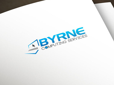 Byrne logo design badge branding computer mentinence logo computer repairing logo design graphic design illustration logo logo design ui ux vector