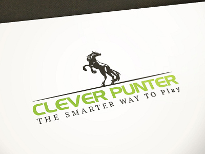 Clever Punter badge branding design graphic design horse logo illustration logo logo design minimal logo modern logo ui ux vector