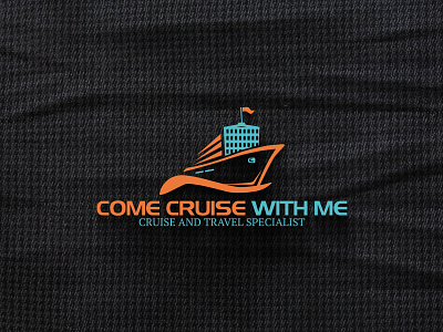 Come Cruise with me logo design badge branding cruise logo cruise moderen logo cruise ship logo design graphic design illustration logo logo design ui ux vector