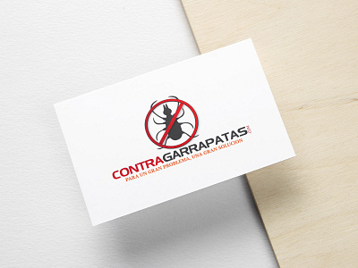 Contra garrapatas logo design