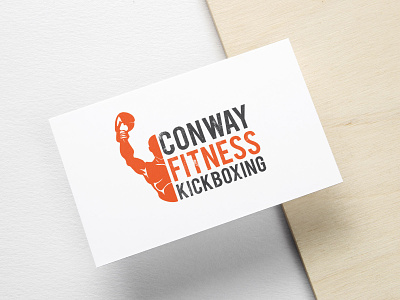 conway fitness kick boxing logo design