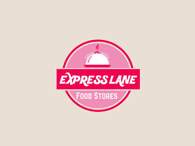 Express lane food stores logo design badge branding design graphic design illustration logo logo design ui ux vector