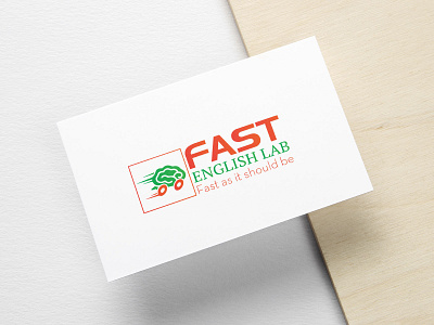 Fast english lab logo design badge branding design graphic design illustration logo logo design ui ux vector