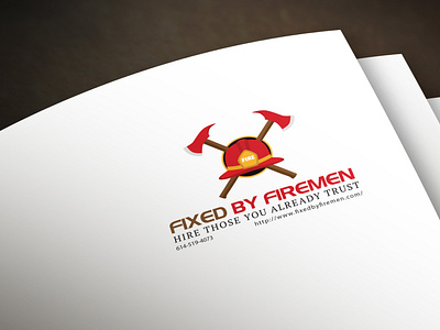 Fixed by Firemen logo design