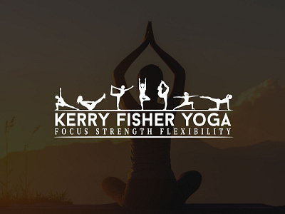 Kerry fisher yoga badge branding design graphic design illustration logo logo design ui ux vector