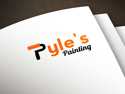 Pyles painting badge branding design illustration logo logo design