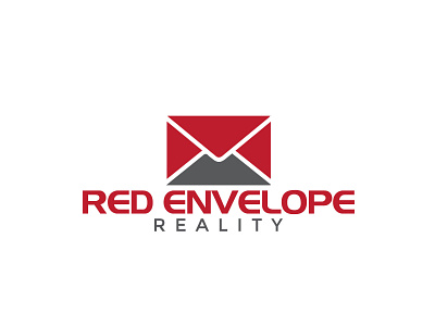 Red envelop reality logo design