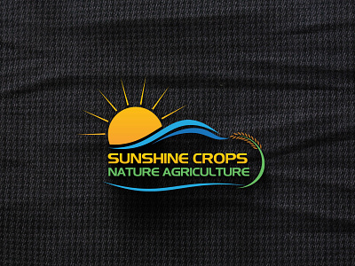 Sunshine crops logo design