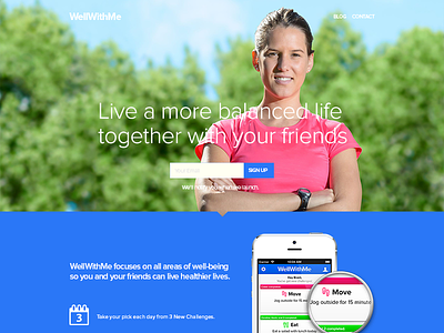 WellWithMe Website app health web website wellness