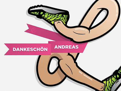 Danke athletics danke dribbble finish invitation run sprint thanks