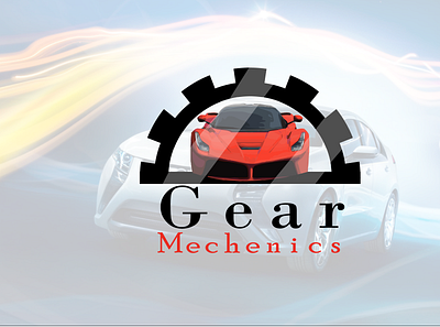 Gear Mechanics Logo amazing flat logo branding design flat logo gear graphic design illustration logo logo for mechenic