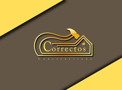 Brilliant Logo of Correctos Constructions 3d amazing logo 3d logo amazing flat logo branding constructions correct design flat logo hammer home illustration logo minimalistic logo typo typography
