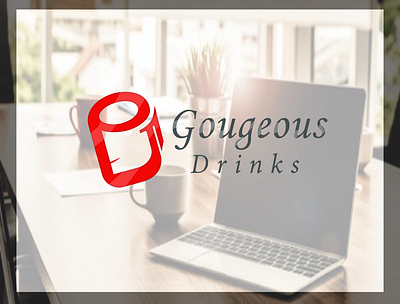 Gougeous Drinks Logo amazing flat logo beautiful best branding design gorgeous graphic design illustration logo logo design minimalist vector