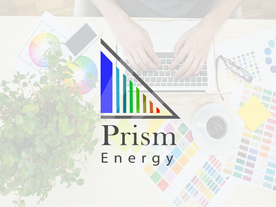 Prism Energy Logo amazing flat logo branding design flat logo illustration logo vector