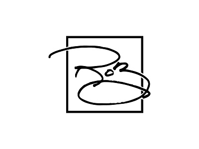 My new logo for my personal stuff handwritten logo vector