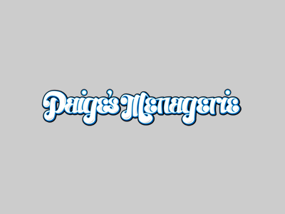 Paigesmenagerie graffiti logo