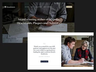 Stoneletters: Quote clean design minimal quote ui ux web website