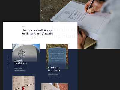 Stoneletters: Services design minimal services ui ux web website