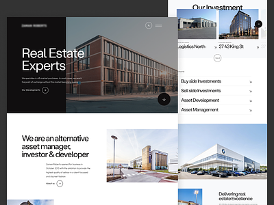 Real Estate: Landing Page concept design minimal ui user experience user interface ux website