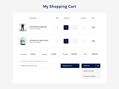 Shopping Cart checkout design detail ecommerce madebyshape shape ui ux web website