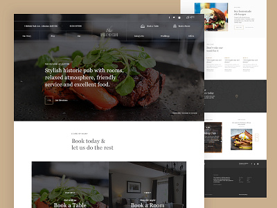 Pub Homepage Concept design development home madebyshape shape ui ux website