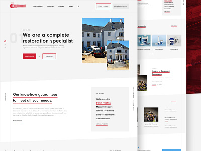 New Website Concept building concept contractor design development ui ux website