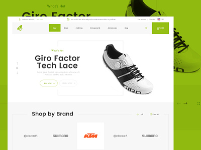 4 Star Bikes Preview clean design e commerce homepage landing layout minimal ui ux web website