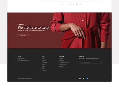 Footer detail concept design development ecommerce footer madebyshape shape ui ux web website