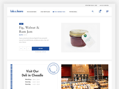 Product Detail bakery clean detail food madebyshape product restaurant shape ui ux web design website