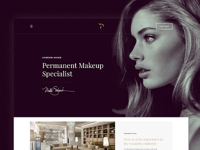 Cosmetics Alternate Concept brand clean landing madebyshape minimal ui ux web design website