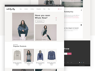 Homepage Redesign branding clean development ecommerce fashion madebyshape shape ui ux