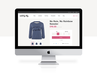 MadeByRiley - Product Detail brand clean ecommerce madebyshape minimal product shape ui ux web design website