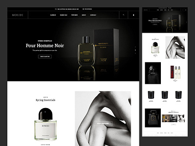 Homepage Concept clean concept design development ecommerce madebyshape minimal shape ui ux web website