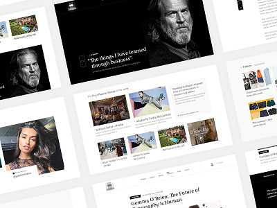 Magazine Concept Elements clean concept elements magazine minimal ui ux web web design website