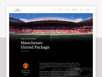 Package Detail clean concept concierge detail elements minimal ui ux web web design website