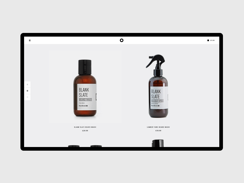 Minimal Shop clean ecommerce minimal sanserif shop simple typography ui ux web design website