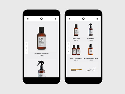 Responsive Minimal Shop clean ecommerce minimal sanserif shop simple typography ui ux web design website