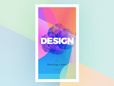 Happy Design Day colourful designday designday card